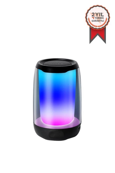 Torima PLUSE4 Mini Taşınabilir Rgb Ledli Bluetooth Hoparlör Siyah