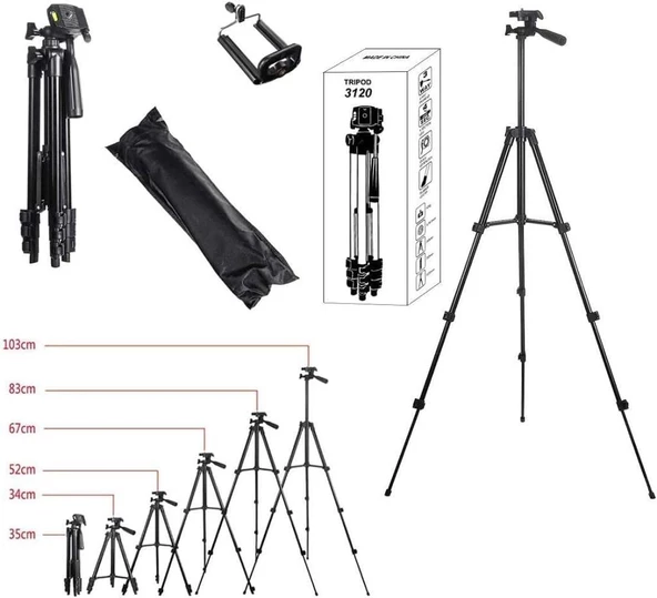 Torima 3120A Su Terazili Profesyonel 102 cm Tripod - 2