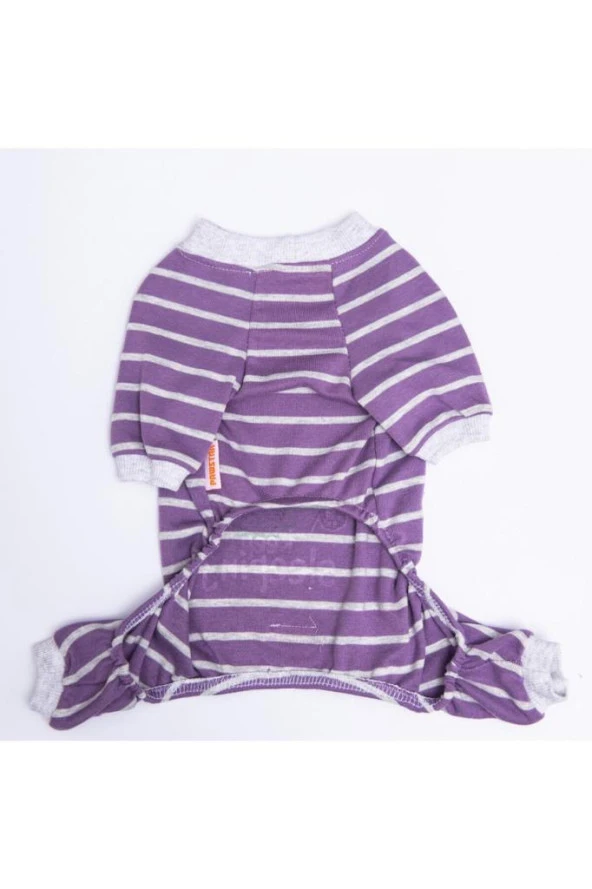 Pawstar Köpek Mor Sleeper Pijama Tulum Medium Sırt28cm Göğüs41cm Boyun26cm - 3