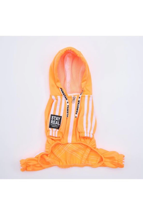Pawstar Köpek Orange Tuta Rompers 2XLarge Sırt43cm Göğüs58cm Boyun38cm - 4