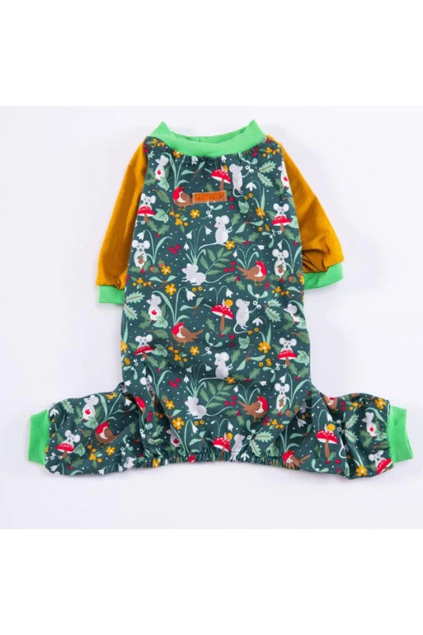 Pawstar Köpek Mice Pyjamas Medium Sırt28cm Göğüs41cm Boyun26cm - 3