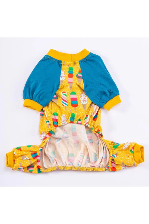 Pawstar Köpek Ice Creams Pyjamas Large Sırt33cm Göğüs46cm Boyun30cm - 4