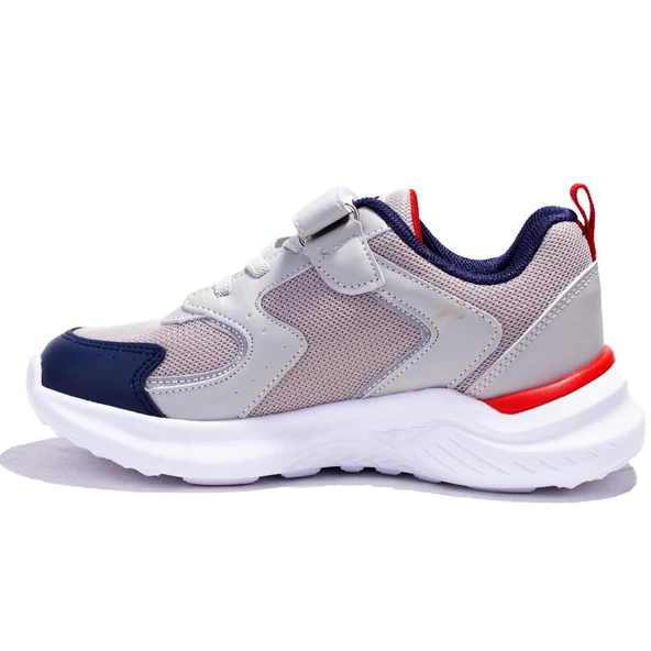 Pepino 1425 Gri Kırmızı Ortopedik Günlük Erkek Çocuk Spor Ayakkabı - 3