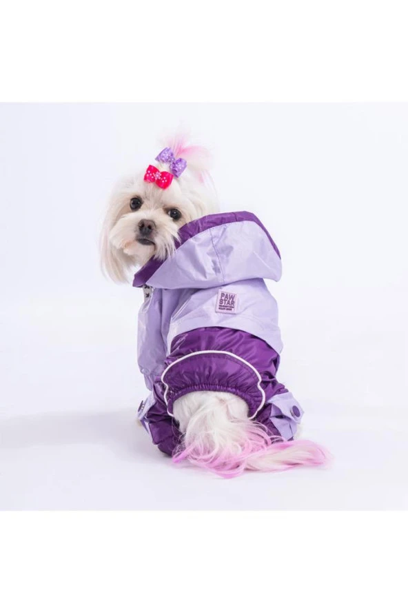 Pawstar Köpek Lilac-Purple Bicolor Rompers Medium Sırt28cm Göğüs41cm Boyun26cm - 3