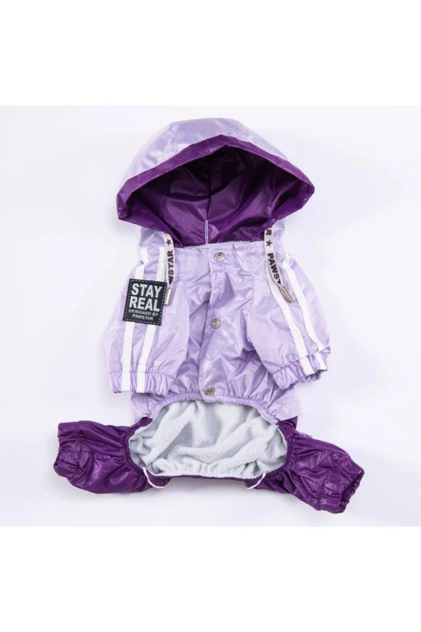 Pawstar Köpek Lilac-Purple Bicolor Rompers Medium Sırt28cm Göğüs41cm Boyun26cm - 5