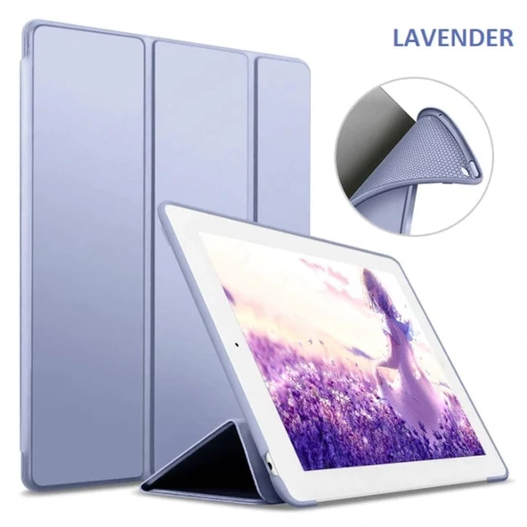 Apple iPad 8. Nesil 10.2" Kılıf Arkası Silikon Smart Case A2270 A2428 A2429 A2430