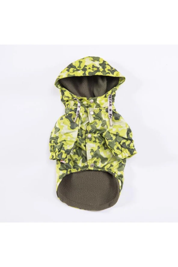 Pawstar KÜÇÜK Köpek Greenossa Raincoat XLarge Sırt38cm Göğüs55cm Boyun34cm - 4