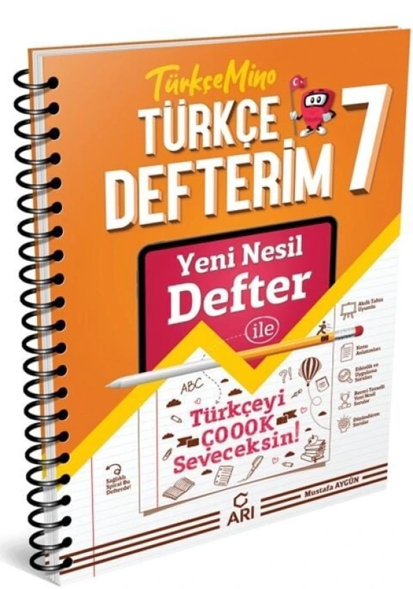 Arı Yayıncılık 7. Sınıf Türkçe Akıllı Defteri ürün görseli 1