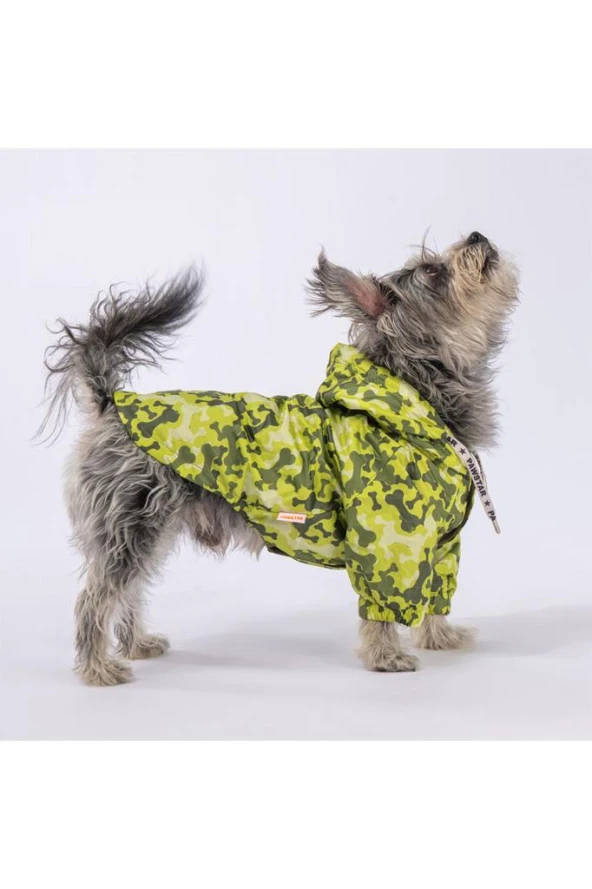 Pawstar KÜÇÜK Köpek Greenossa Raincoat Medium Sırt28cm Göğüs41cm Boyun26cm