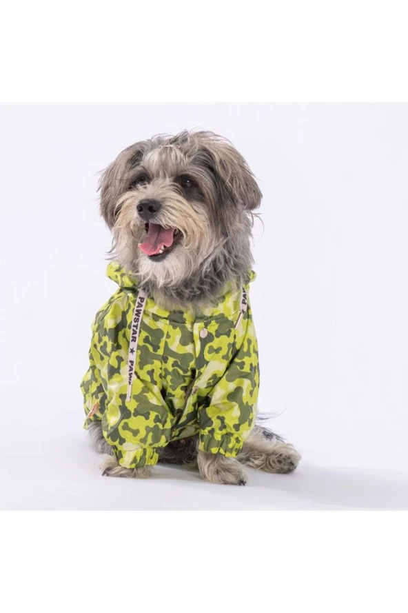 Pawstar KÜÇÜK Köpek Greenossa Raincoat 2XL Sırt43cm Göğüs58cm Boyun38cm - 2