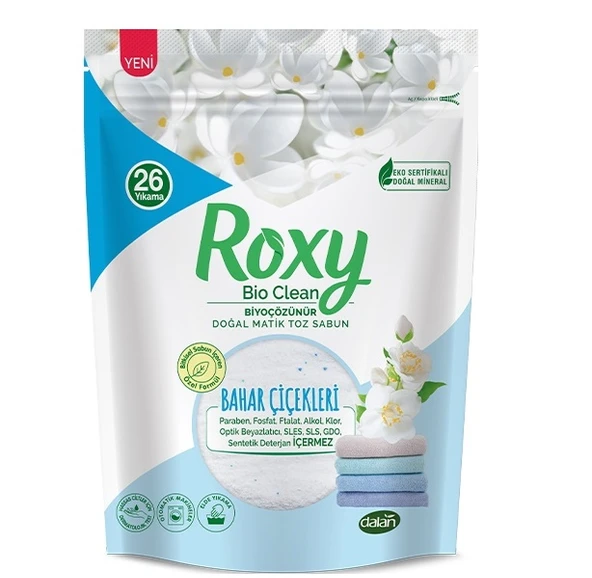 Dalan Roxy Bio Clean Matik Sabun Tozu 800GR Bahar Çiçekleri (26 Yıkama)