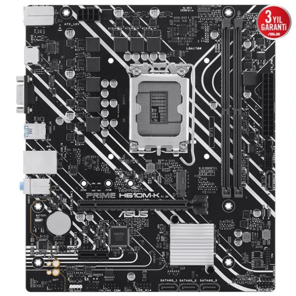 ASUS PRIME H610M-K 2xDDR5 VGA/HDMI 1xM.2 1xGLAN 1700P ANAKART - 2