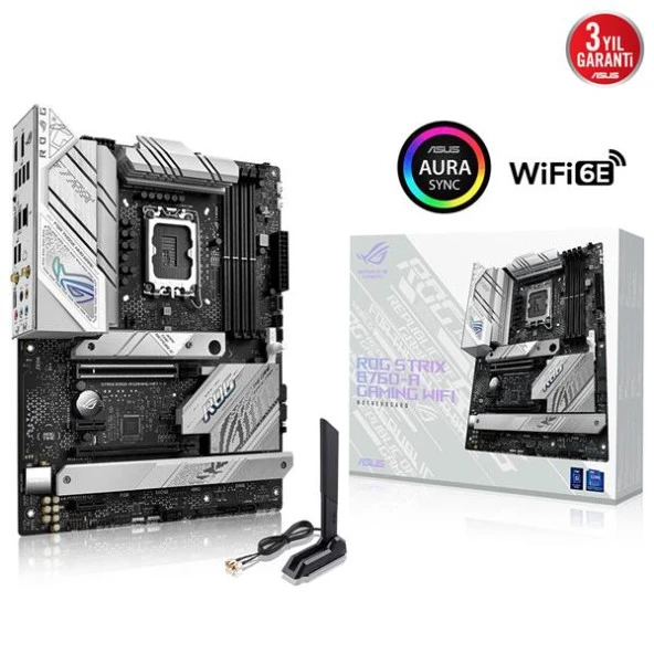 ASUS ROG STRIX B760-A GAMING WIFI 2xDDR5 HDMI/DP 3xM.2 1xGLAN 1700P ANAKART