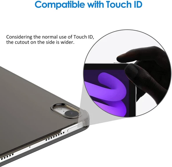 MobaxAksesuar Apple iPad Mini 7 (A17 Pro) Mini 6 Kılıf PU Deri Smart Standlı Case 2021-2024 - 6
