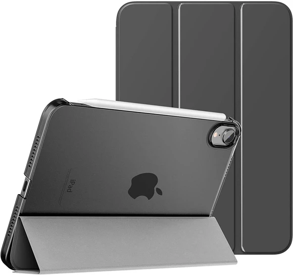 MobaxAksesuar Apple iPad Mini 7 (A17 Pro) Mini 6 Kılıf PU Deri Smart Standlı Case 2021-2024 - 9