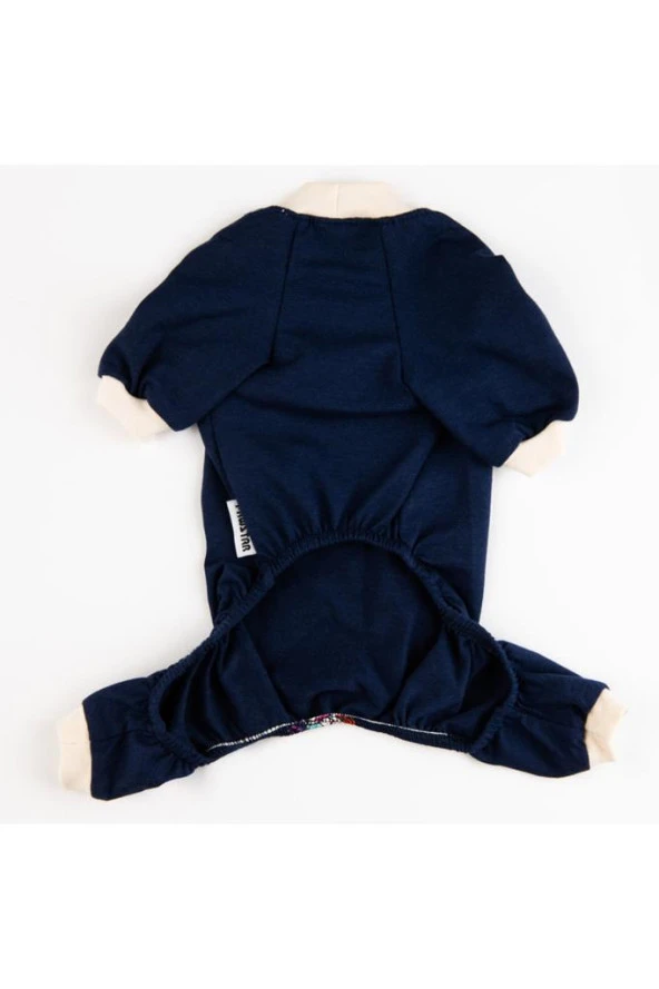 Pawstar Köpek Navy Blue Giraffe Pyjamas 2XLarge Sırt43cm Göğüs58cm Boyun38cm - 4