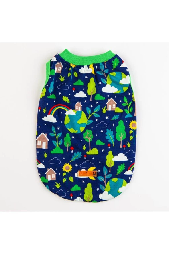 Pawstar Köpek T-Shirt World Small Sırt24cm Göğüs37cm Boyun23cm - 2