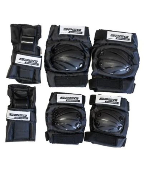 Forte Gt NBYC 971 Speq Genç Yetişkin Bisiklet Dizlik Dirseklik Koruma Seti M Beden Siyah