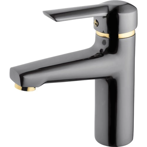Foma Vista Perla Yüksek Lavabo Bataryası İnci Siyah 1022Vp 8699478840021 - 1