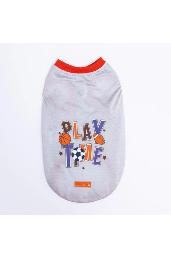 Pawstar Kedi ve KÜÇÜK Köpek T-Shirt Grey Sporty XL Sırt38cm Göğüs55cm Boyun34cm - 2