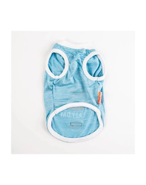 Pawstar Kedi ve KÜÇÜK Köpek T-Shirt Ice Blue Lazy 2XL Sırt43cm Göğüs58cm Boyun38cm - 4