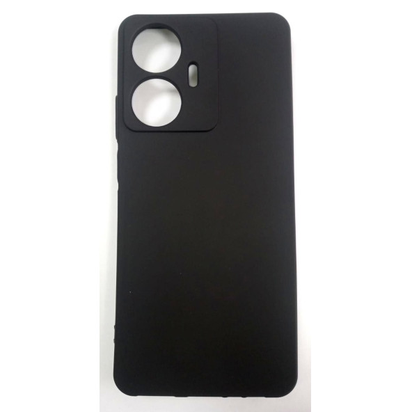 Realme C55 Ruber Case Yumuşak Slikon Kılıf Siyah