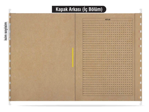 Metal Askılı Personel Özlük Dosyası 4 Yapraklı 10'LU Paket - 5