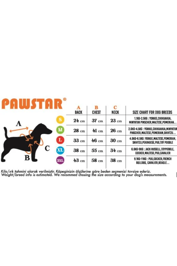 Pawstar Kedi ve KÜÇÜK Köpek T-Shirt Dino L Sırt33cm Göğüs46cm Boyun30cm - 5