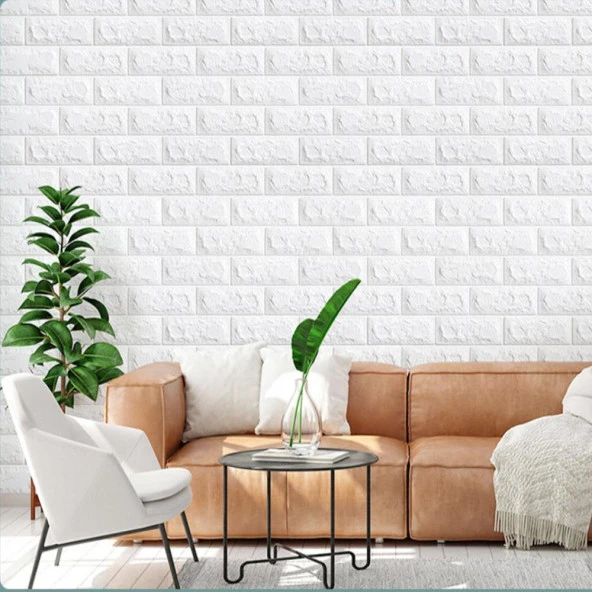Renkli Duvarlar 35x38cm Silinebilir Kendinden Yapışkanlı Duvar Kağıdı Esnek Köpük Panel 3d Boyut Tuğla Desen