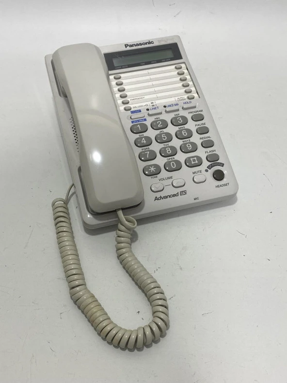Panasonic KX-TS208W Çift Hatlı Kablolu Masa Telefonu (Kutusuz) - 2