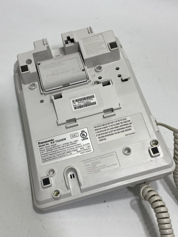 Panasonic KX-TS208W Çift Hatlı Kablolu Masa Telefonu (Kutusuz) - 8