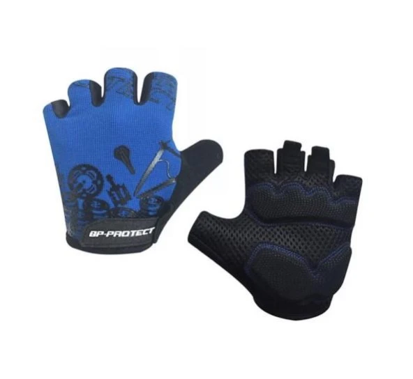 Forte GT Xbyc HJ 1501 Kısa Parmaklı Eldiven L Beden Bisiklet Eldiveni Mavi
