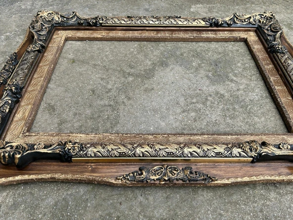 Dekoratif İşlemeli Ahşap Çerçeve 95x75cm 011 - Resim 2