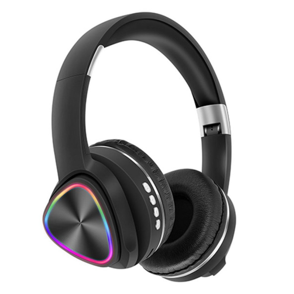 Z11BT Kablosuz Kulak Üstü RGB Led Işıklı Stereo Bluetooth Kulaklık - 5