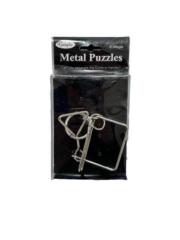 Metal Puzzle - Zeka Geliştirici Oyun - Eğitici Beceri Oyunu (Model 1)