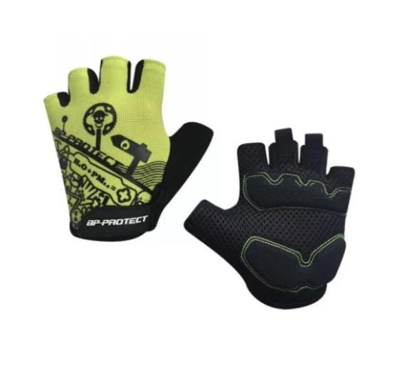 Forte GT Xbyc HJ 1501 Kısa Parmaklı Eldiven XL Beden Bisiklet Eldiveni Sarı