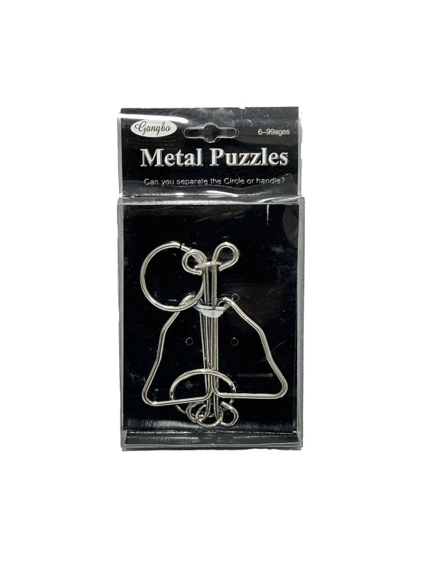 Metal Puzzle - Zeka Geliştirici Oyun - Eğitici Beceri Oyunu (Model 5)