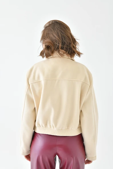 FTZ Women Kadın Kaşe Ceket Taş RBN4070 - 7