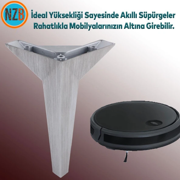 Mobilya Kanepe Çekyat Sehpa TV Ünitesi Baza Koltuk Ayağı Çekyat Saten Eskitme 15 cm Ayak - Resim 5