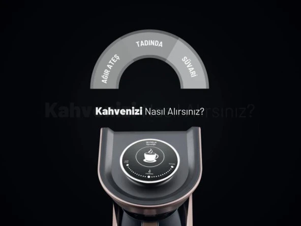 Arnica Köpüklü Pro Otomatik Türk Kahve Makinesi Siyah-Beyaz IH32045 - 3