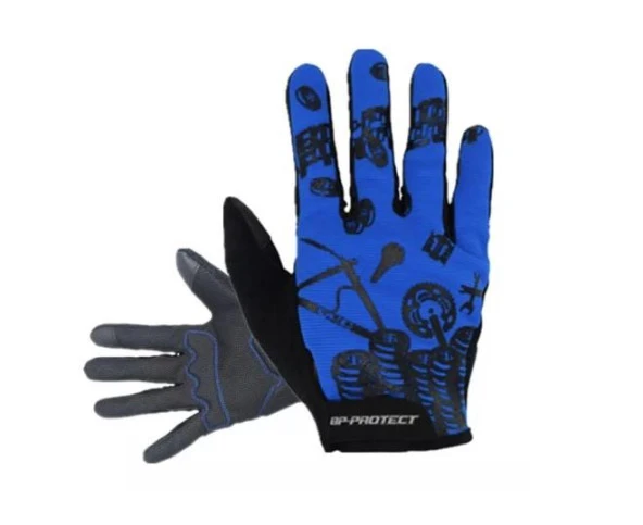 Forte GT Xbyc HJ 0273 Uzun Parmaklı Eldiven XL Beden Bisiklet Eldiveni Mavi - 2