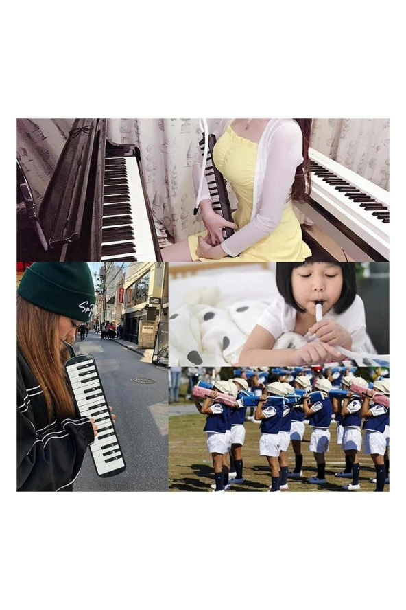 Kırmızı Melodika 32 Tuş Bez Çantalı Masis 1 Adet - Resim 2