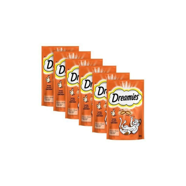 Dreamies Tavuklu Kedi Ödülü 60 Gr 6 Adet