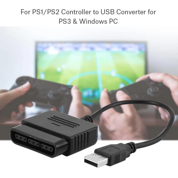 USB to PS2 PS3 PC Bilgisayar Oyun Kolu Çevirici Dönüştürücü 5023 - Resim 3