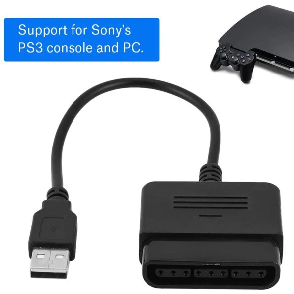 USB to PS2 PS3 PC Bilgisayar Oyun Kolu Çevirici Dönüştürücü 5023 - Resim 7