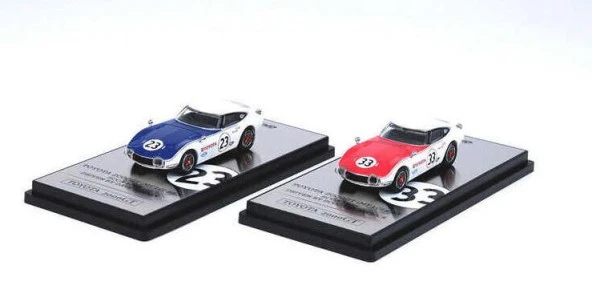 İnno64 Toyota 2000GT (MF10) #23/ #33 SCCA 1968 Box Set Collection 1/64 Model Araba - 2