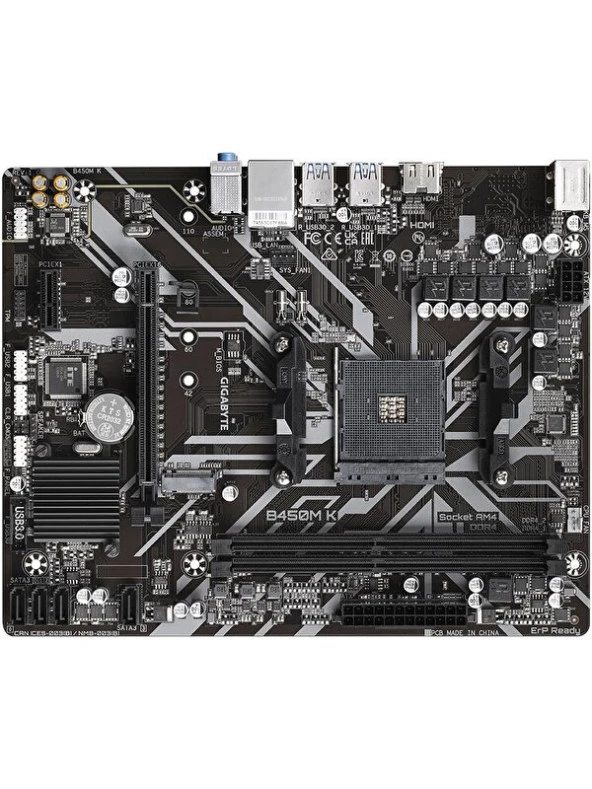 Gigabyte B450M K 3600 MHz (O.C.) DDR4 AM4 mAtx Anakart - 2