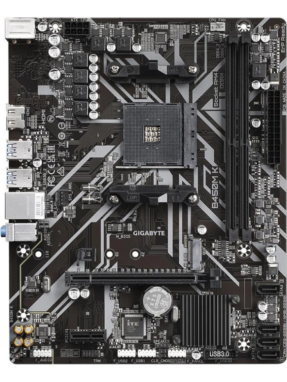 Gigabyte B450M K 3600 MHz (O.C.) DDR4 AM4 mAtx Anakart - 4