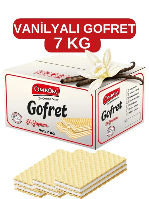 Vanilyalı Gofret 7Kg Extra Çıtır