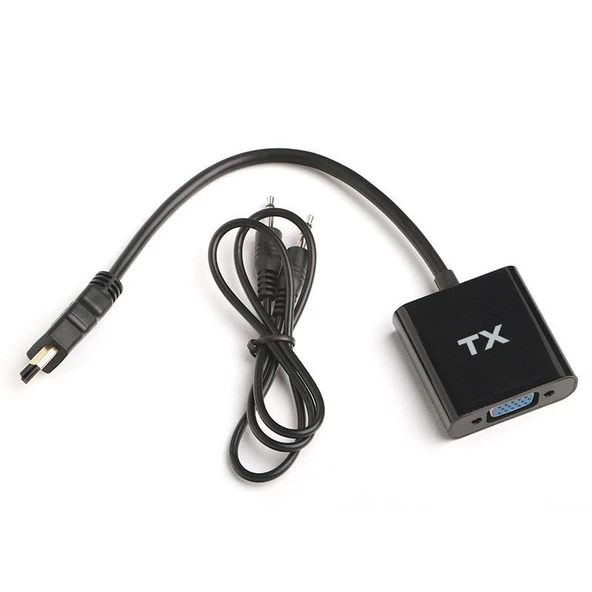 TX HDMI to VGA ve SES Aktif Dijital-Analog Dönüştürücüsü TX-HD-AHDMIXVGA